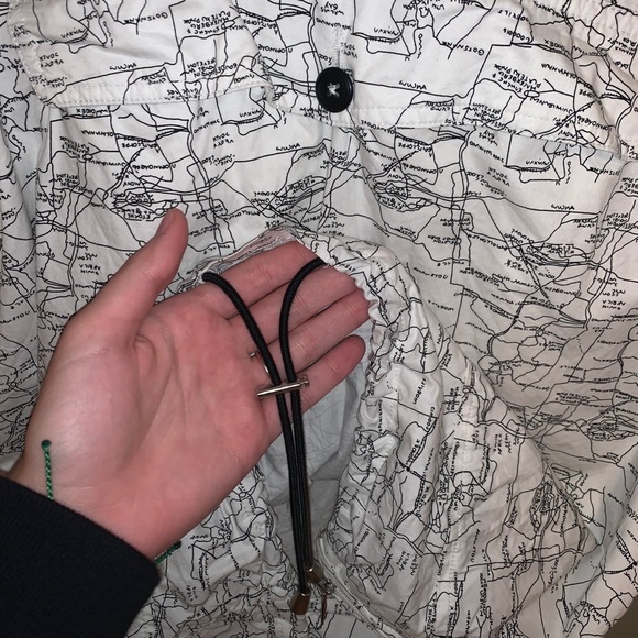 Zara Map Oversized Rain Jacket/Hoodie - Picture 5 of 6
